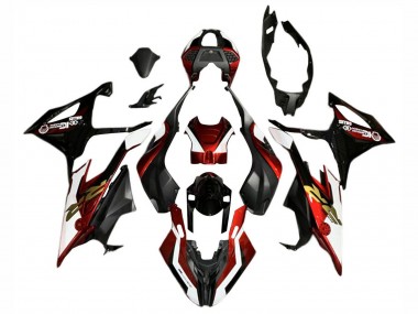 2019-2022 BMW S1000RR Motorcycle Fairings - Red White Black UK