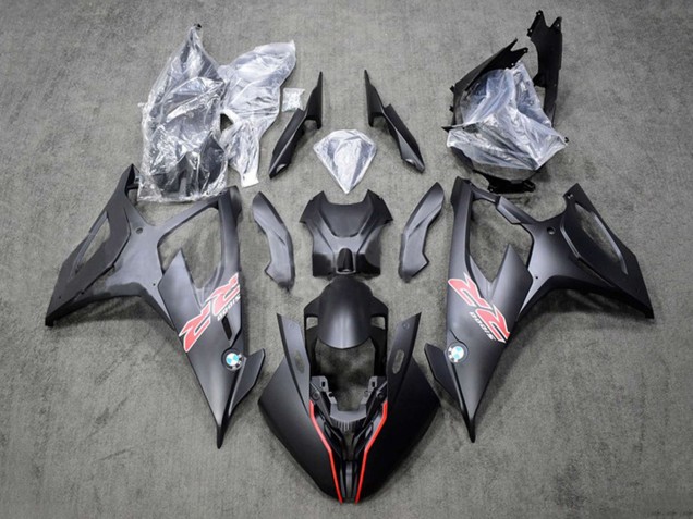 2019-2022 BMW S1000RR Motorcycle Fairing - Black Red UK