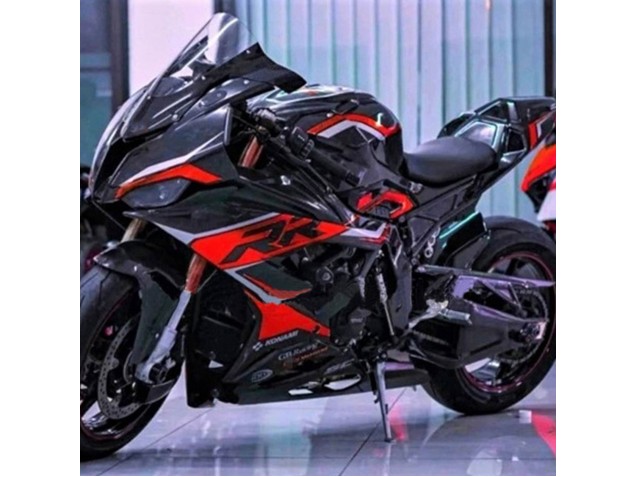 2019-2022 BMW S1000RR Motorcycle Fairings - Black Dark Red UK
