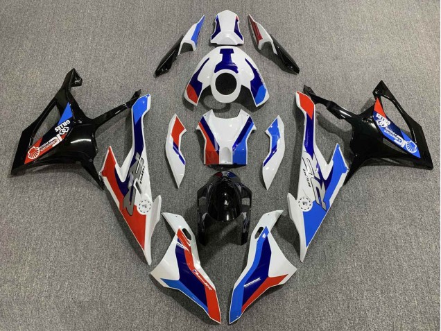 2019-2022 BMW S1000RR Motorcycle Fairing - White Blue Red UK