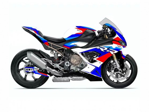 2019-2022 BMW S1000RR Motorcycle Fairings - White Black Blue Red UK