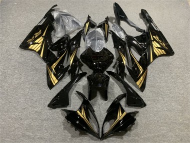 2015-2016 BMW S1000RR Motorcycle Fairings - Glossy Black Gold UK