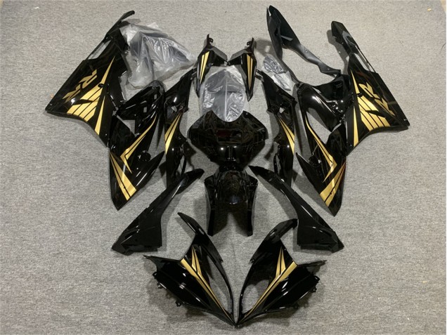 2015-2016 BMW S1000RR Motorcycle Fairings - Glossy Black Gold UK