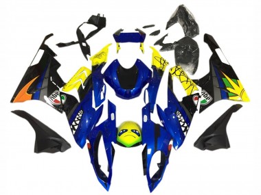 2015-2016 BMW S1000RR Motorcycle Fairing - Yellow Blue Black Shark UK