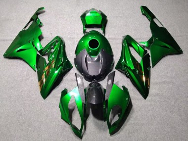2015-2016 BMW S1000RR Motorcycle Fairings - Green Black Carbon Fiber UK