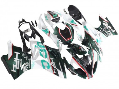 2015-2016 BMW S1000RR Motorcycle Fairings - White Green Black UK