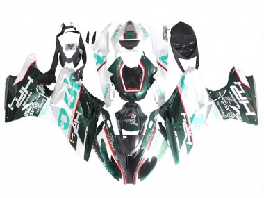 2015-2016 BMW S1000RR Motorcycle Fairings - White Green Black UK