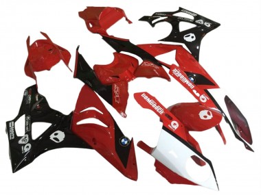 2009-2014 BMW S1000RR Motorcycle Fairings - Red White Glossy Black UK
