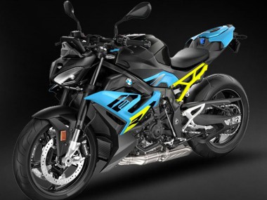 2021-2025 BMW S1000R Motorcycle Fairings - Black Light Blue Yellow UK