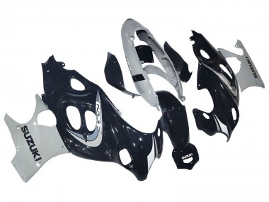 2004-2006 Suzuki GSX600F/GSX750F Motorcycle Fairing - Glossy Black Grey UK