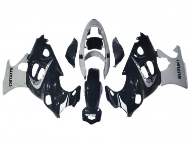 2004-2006 Suzuki GSX600F/GSX750F Motorcycle Fairing - Glossy Black Grey UK