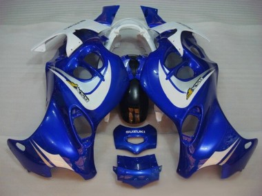2004-2006 Suzuki GSX600F/GSX750F Motorcycle Fairings - Blue White UK