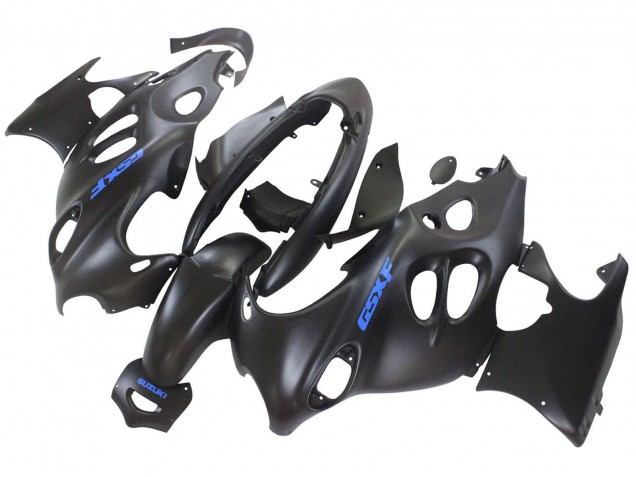 2004-2006 Suzuki GSX600F/GSX750F Motorcycle Fairings - Matte Black with Blue Logo UK