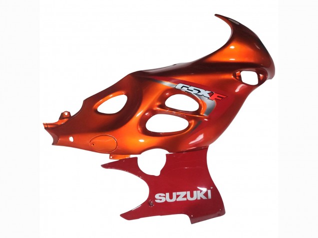 2004-2006 Suzuki GSX600F/GSX750F Motorcycle Fairings - Burnt Orange White Logo UK