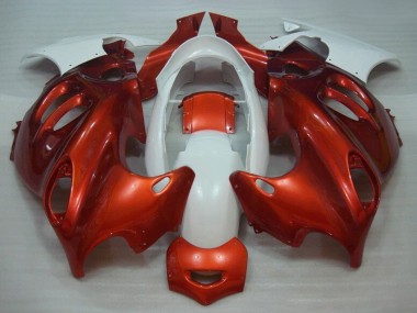 2004-2006 Suzuki GSX600F/GSX750F Motorcycle Fairings - Burnt Orange White UK
