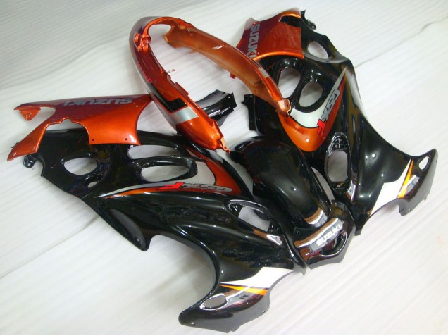 2004-2006 Suzuki GSX600F/GSX750F Motorcycle Fairings - Glossy Black Orange UK