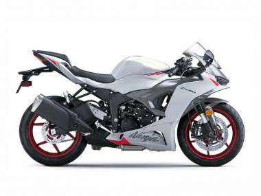 2023-2025 Kawasaki ZX6R Motorcycle Fairings - Pearl White Black Red UK