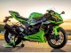 2023-2025 Kawasaki ZX6R Motorcycle Fairings - Green Black UK