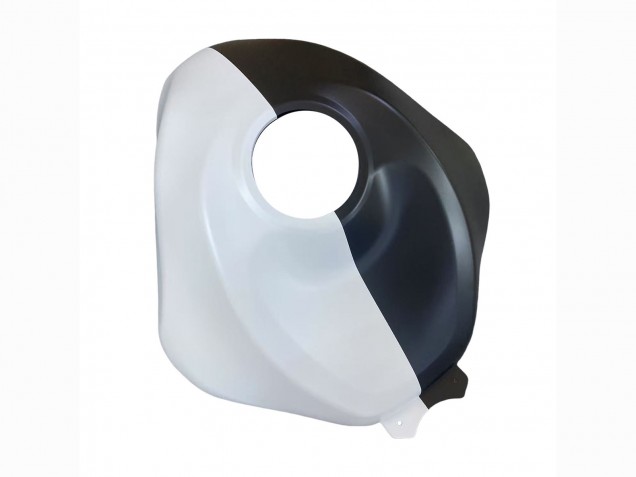 2023-2025 Kawasaki ZX6R Motorcycle Fairings - Black White with Flower UK