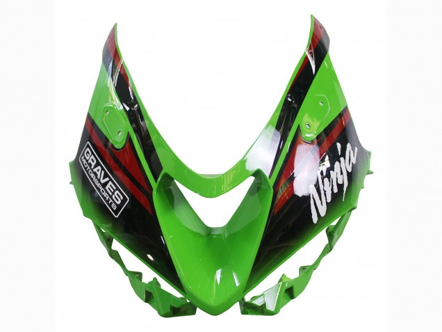 2023-2025 Kawasaki ZX6R Motorcycle Fairings - Green Black Red Yellow Dunlop UK