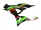 2023-2025 Kawasaki ZX6R Motorcycle Fairings - Green Black Red Yellow Dunlop UK