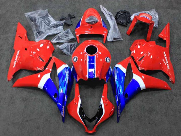 2009-2012 Honda CBR600RR Motorcycle Fairings - White Red Blue HRC UK
