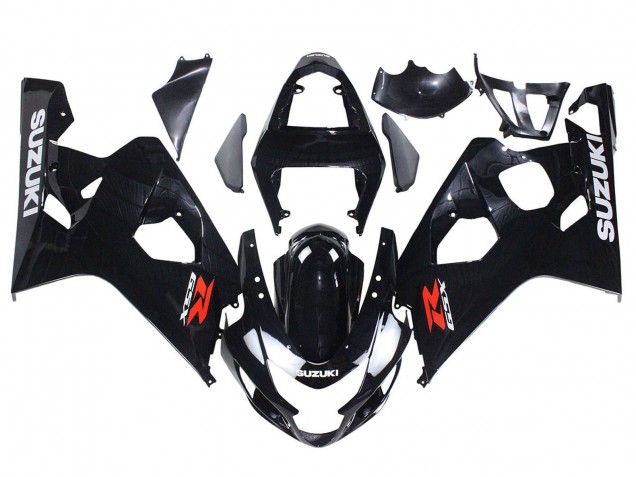 2004-2005 Suzuki GSXR 600 / GSXR 750 Motorcycle Fairing - Glossy Black UK
