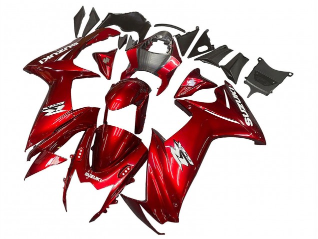 2011-2024 Suzuki GSXR 600 / GSXR 750 Motorcycle Fairings - Red White Decal UK