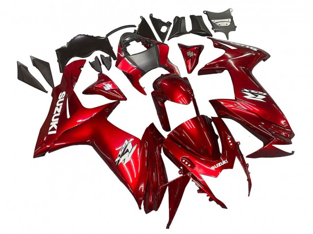 2011-2024 Suzuki GSXR 600 / GSXR 750 Motorcycle Fairings - Red White Decal UK