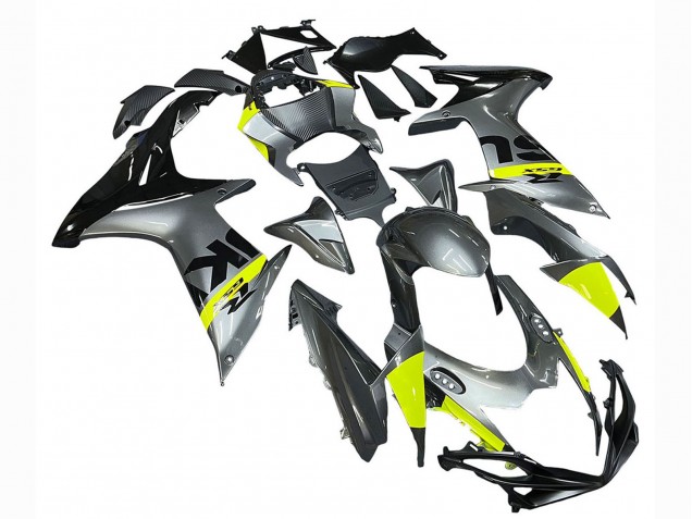 2011-2024 Suzuki GSXR 600 / GSXR 750 Motorcycle Fairings - Silver Yellow Black UK