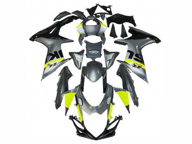 2011-2024 Suzuki GSXR 600 / GSXR 750 Motorcycle Fairings - Silver Yellow Black UK