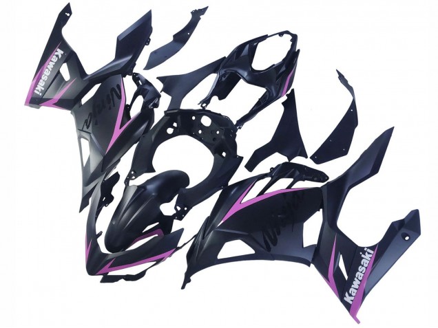 2018-2024 Kawasaki Ninja 400 Motorcycle Fairings - Matte Black Pink UK
