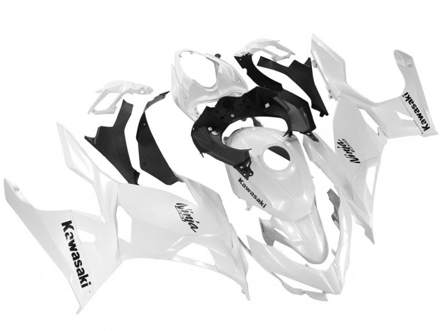 2018-2024 Kawasaki Ninja 400 Motorcycle Fairings - Glossy White UK