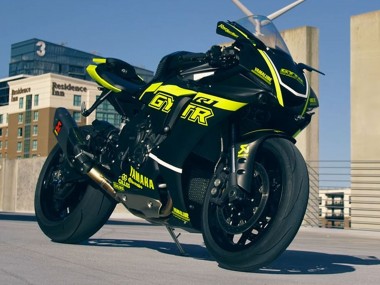 2020-2025 Yamaha YZF 1000 R1 Motorcycle Fairings - Glossy Black Fluorescent Yellow UK