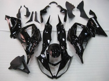 2013-2018 Kawasaki ZX6R Motorcycle Fairing - Glossy Black UK