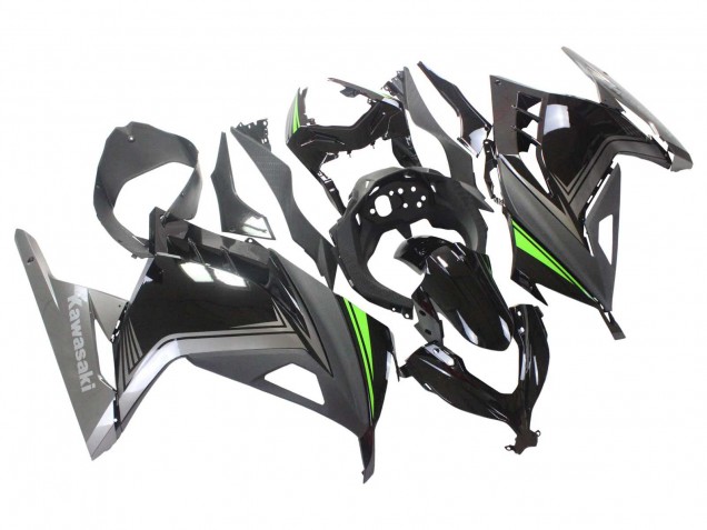 2013-2024 Kawasaki EX300 Motorcycle Fairings - Glossy Black Matte Black Green UK