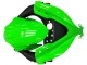 2013-2024 Kawasaki EX300 Motorcycle Fairings - Green Silver Black UK