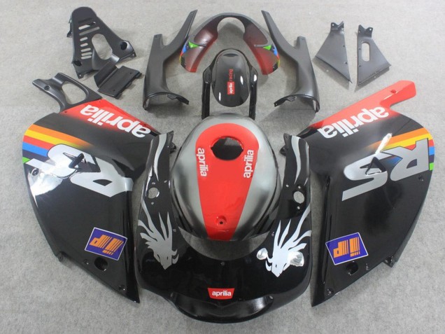 2000-2005 Aprilia RS125 Motorcycle Fairings - Black Red Silver UK