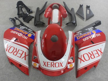 2000-2005 Aprilia RS125 Motorcycle Fairings - White Red Blue Xerox UK