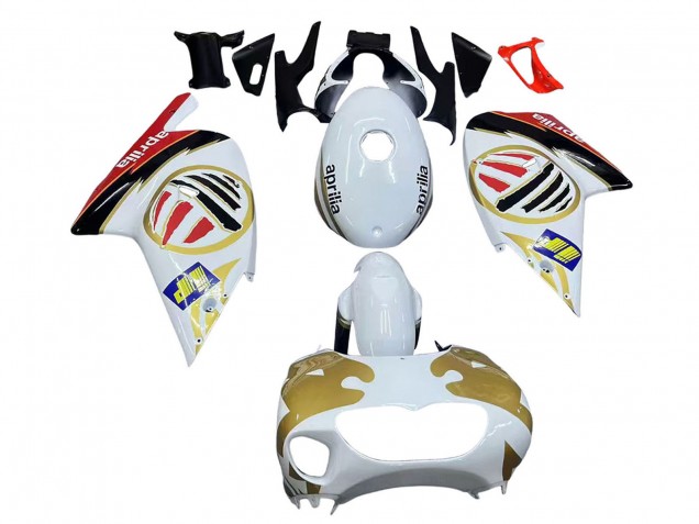 2000-2005 Aprilia RS125 Motorcycle Fairings - White Yellow Red UK