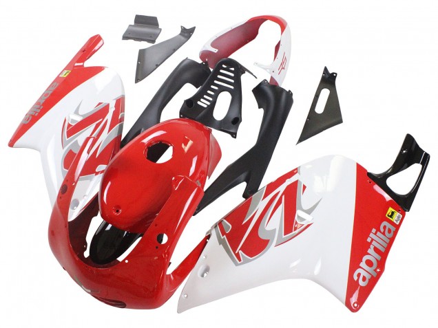 2000-2005 Aprilia RS125 Motorcycle Fairings - White Red UK