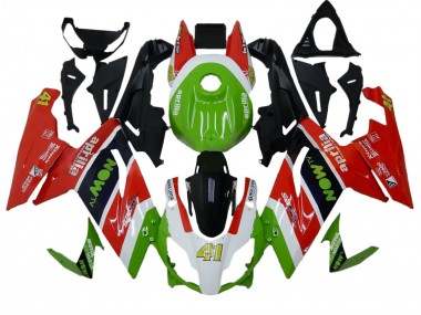2006-2011 Aprilia RS125 Motorcycle Fairings - Green White Red Black UK