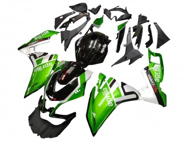 2012-2018 Aprilia RS4 50 125 Motorcycle Fairings - White Green Glossy Black UK