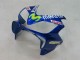 2004-2007 Honda CBR600 F4i Motorcycle Fairings - Blue Yellow Green MoviStar UK