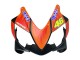 2004-2007 Honda CBR600 F4i Motorcycle Fairings - Matte Black Orange Rossi UK