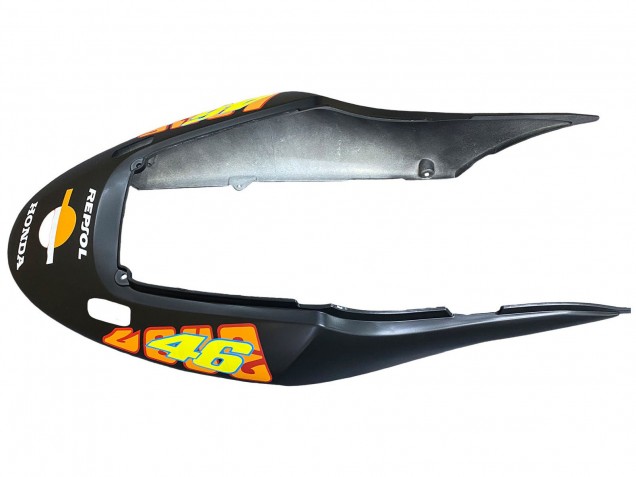 2004-2007 Honda CBR600 F4i Motorcycle Fairings - Matte Black Orange Rossi UK