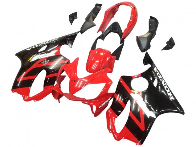 2004-2007 Honda CBR600 F4i Motorcycle Fairing - Red Glossy Black UK