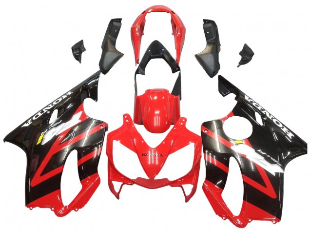 2004-2007 Honda CBR600 F4i Motorcycle Fairing - Red Glossy Black UK