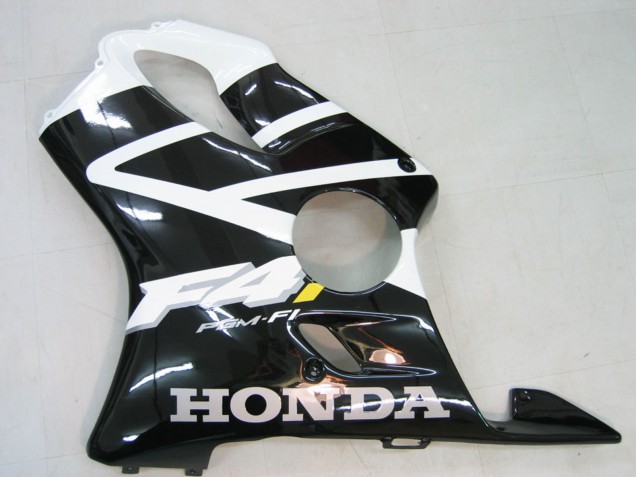 2004-2007 Honda CBR600 F4i Motorcycle Fairing - White Glossy Black UK