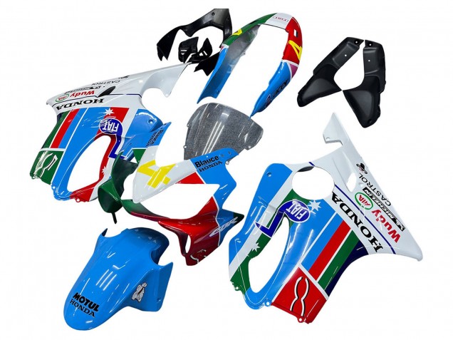 2004-2007 Honda CBR600 F4i Motorcycle Fairings - White Blue Green Red UK